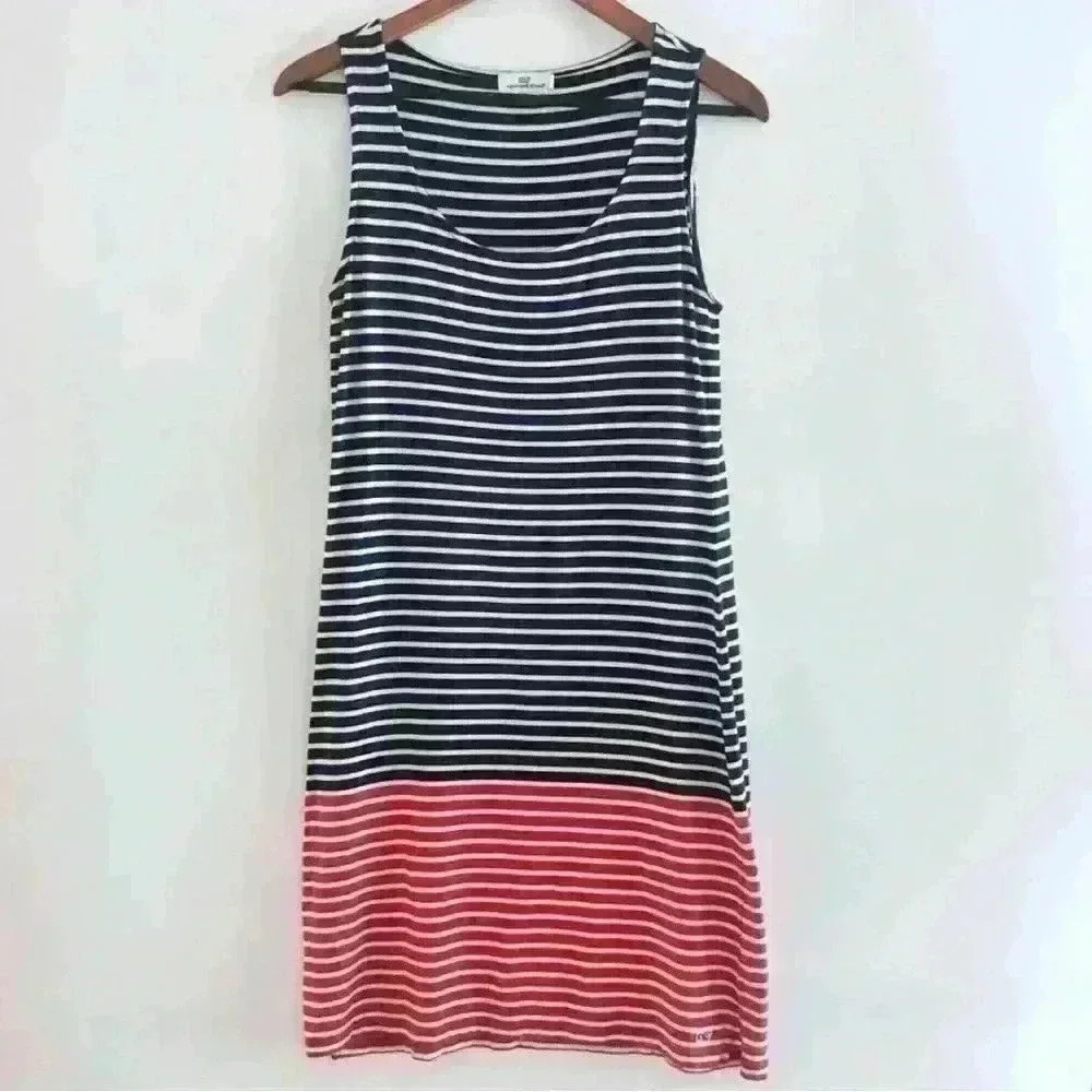 Vineyard Vines Striped Sleeveless Dress- Size Small
